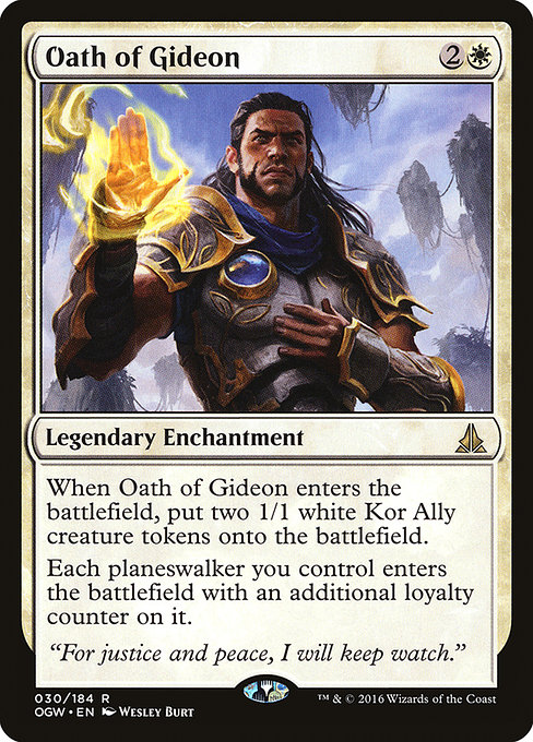Oath of the Gatewatch - 30 - Oath of Gideon - Rare - W - Foil