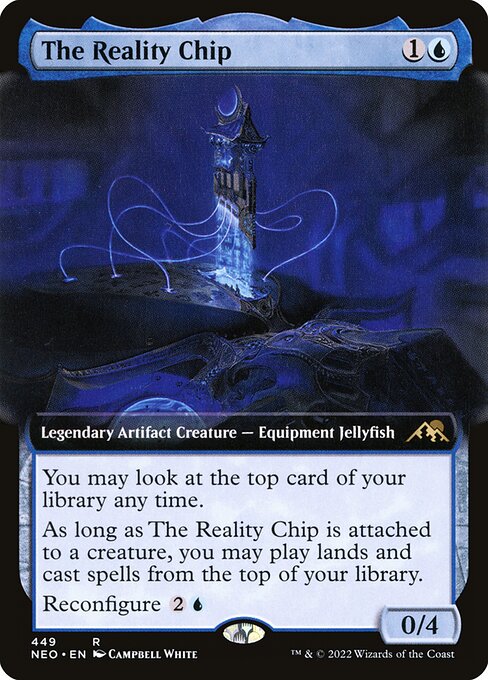 Kamigawa: Neon Dynasty - 449 - The Reality Chip - Rare - U - Non-foil