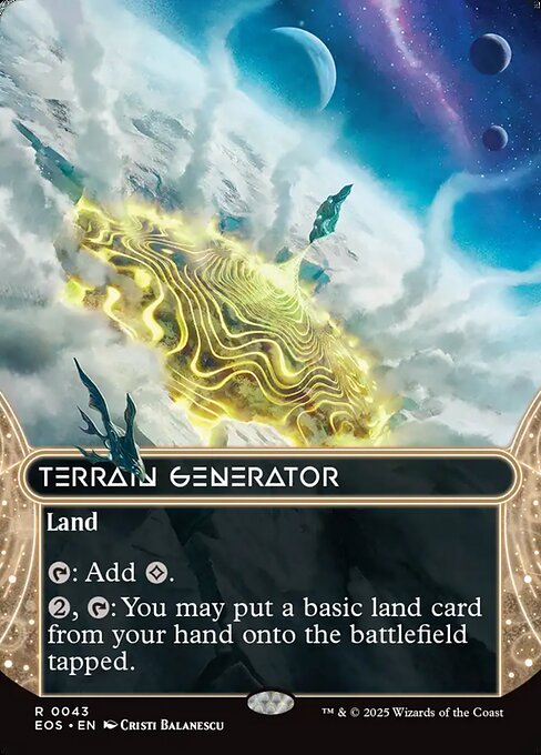 Edge of Eternities: Stellar Sights - 43 - Terrain Generator - Rare - C - Non-foil