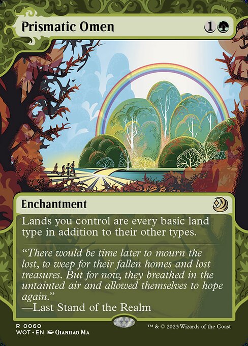 Wilds of Eldraine: Enchanting Tales - 60 - Prismatic Omen - Rare - G - Non-foil