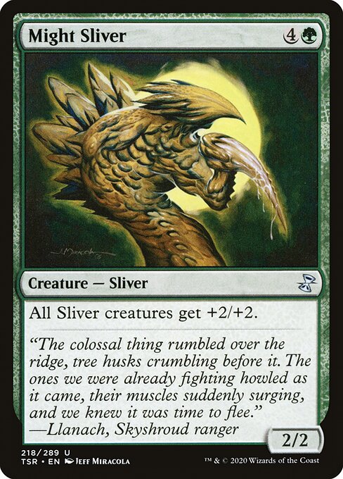 Time Spiral Remastered - 218 - Might Sliver - Uncommon - G - Non-foil