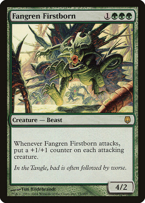 Darksteel - 75 - Fangren Firstborn - Rare - G - Non-foil