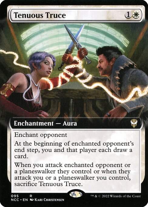 New Capenna Commander - 95 - Tenuous Truce - Rare - W - Foil