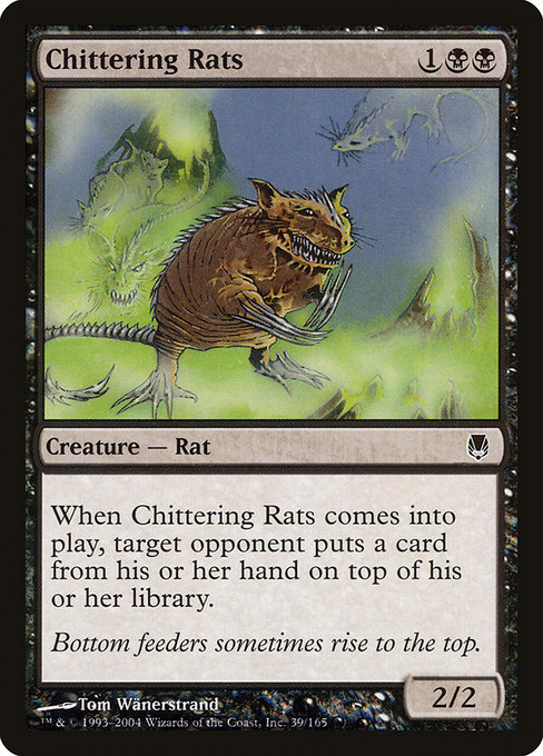 Darksteel - 39 - Chittering Rats - Common - B - Non-foil