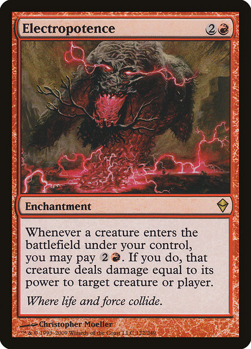Zendikar - 122 - Electropotence - Rare - R - Non-foil