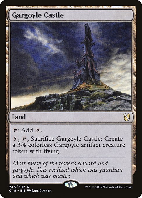 Commander 2019 - 245 - Gargoyle Castle - Rare - C - Non-foil