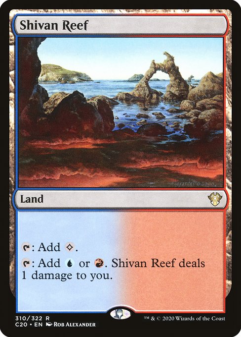 Commander 2020 - 310 - Shivan Reef - Rare - C - Non-foil