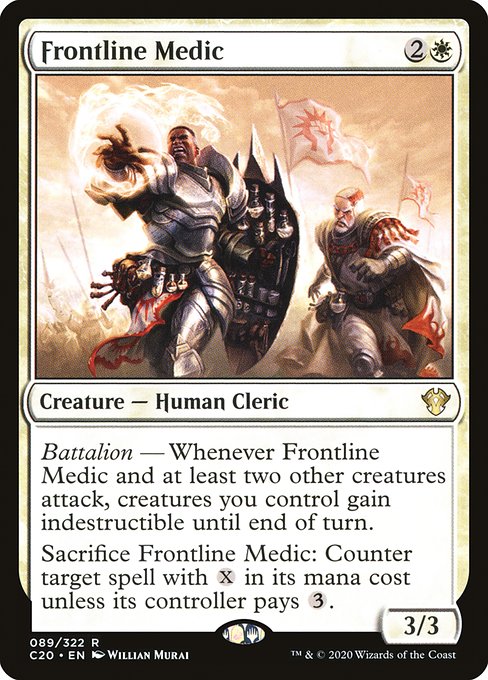 Commander 2020 - 89 - Frontline Medic - Rare - W - Non-foil