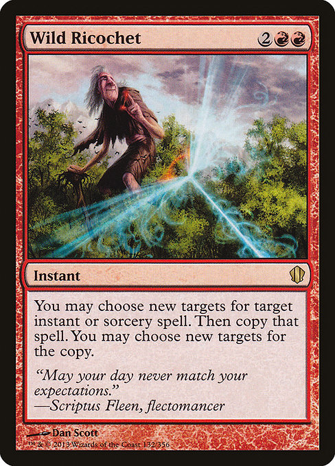 Commander 2013 - 132 - Wild Ricochet - Rare - R - Non-foil