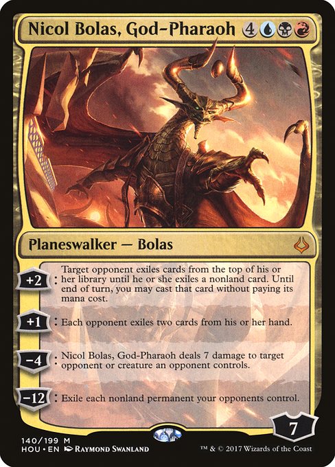 Hour of Devastation - 140 - Nicol Bolas, God-Pharaoh - Mythic - Multi - Foil