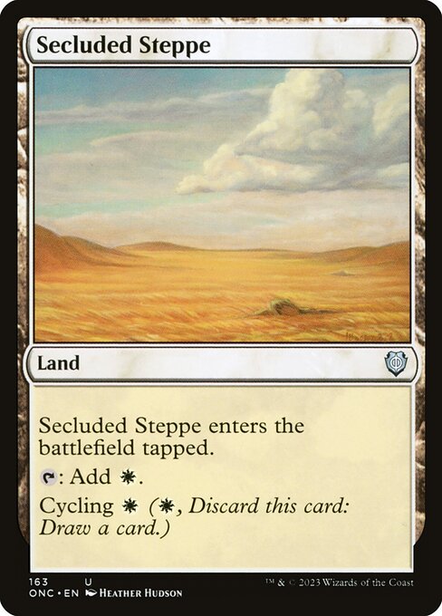 Phyrexia: All Will Be One Commander - 163 - Secluded Steppe - Uncommon - C - Non-foil