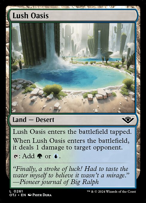 Outlaws of Thunder Junction - 261 - Lush Oasis - Common - C - Non-foil