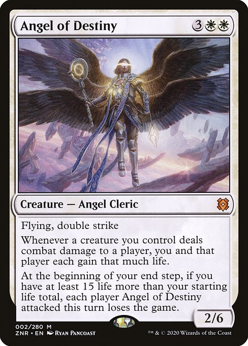 Zendikar Rising - 2 - Angel of Destiny - Mythic - W - Non-foil