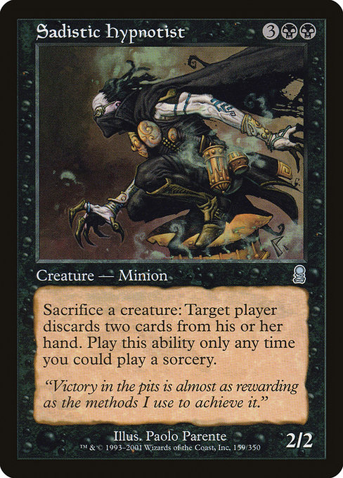 Odyssey - 159 - Sadistic Hypnotist - Uncommon - B - Non-foil- Light Played