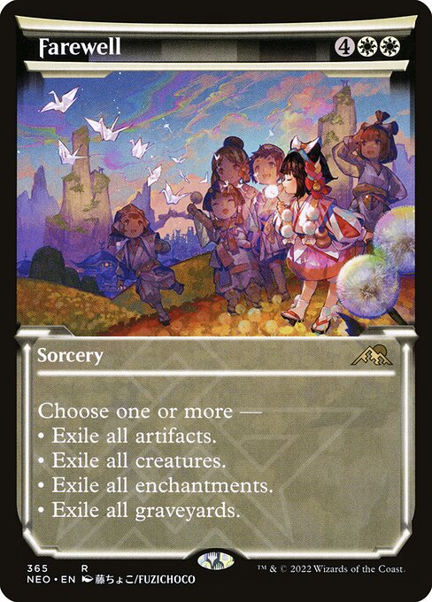 Kamigawa: Neon Dynasty - 365 - Farewell - Rare - W - Non-foil