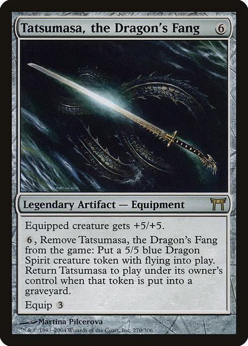 Champions of Kamigawa - 270 - Tatsumasa, the Dragon's Fang - Rare - C - Non-foil