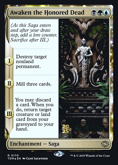 Tarkir: Dragonstorm Promos - 170s - Awaken the Honored Dead - Rare - Multi - Foil - Datestamped Promo