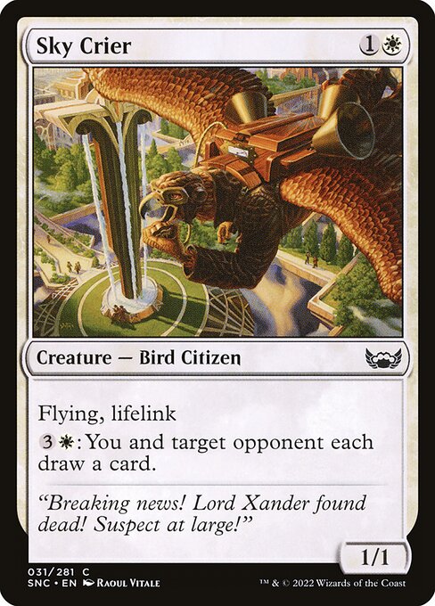 Streets of New Capenna - 31 - Sky Crier - Common - W - Non-foil