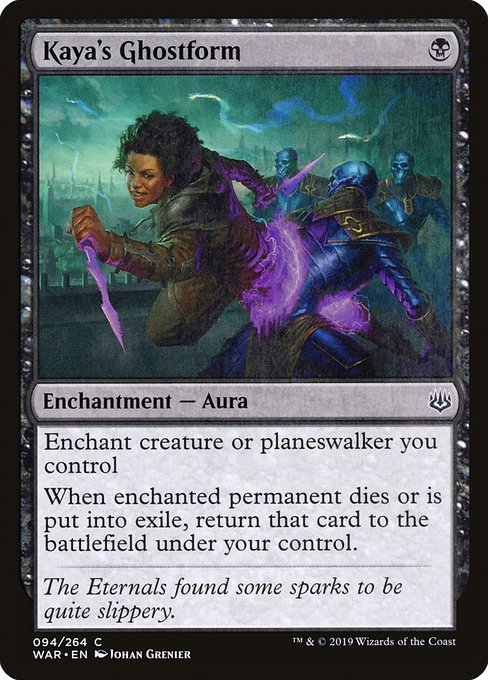 War of the Spark - 94 - Kaya's Ghostform - Common - B - Non-foil