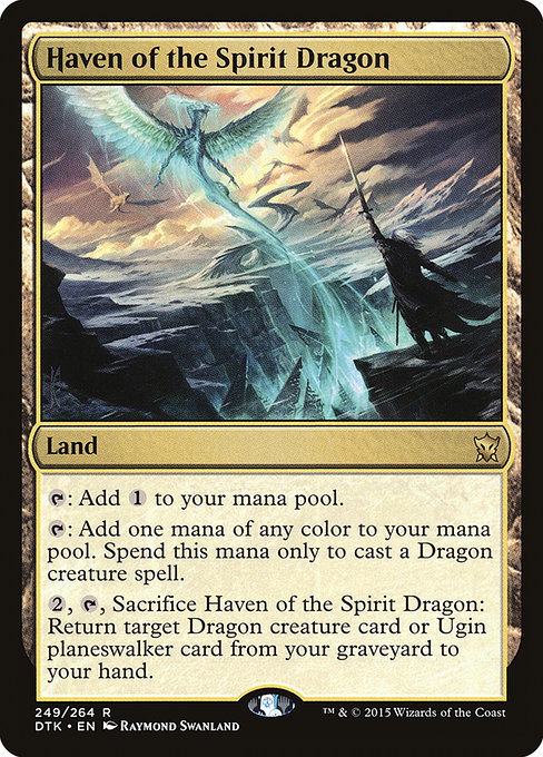 Dragons of Tarkir - 249 - Haven of the Spirit Dragon - Rare - C - Non-foil