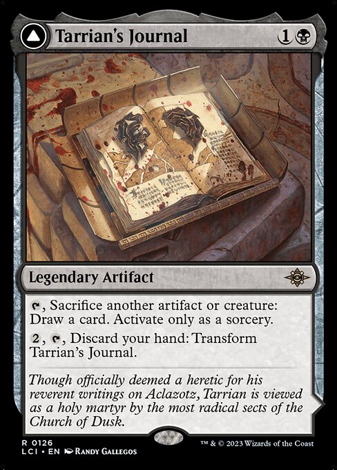 The Lost Caverns of Ixalan - 126 - Tarrian's Journal // The Tomb of Aclazotz - Rare - C - Non-foil