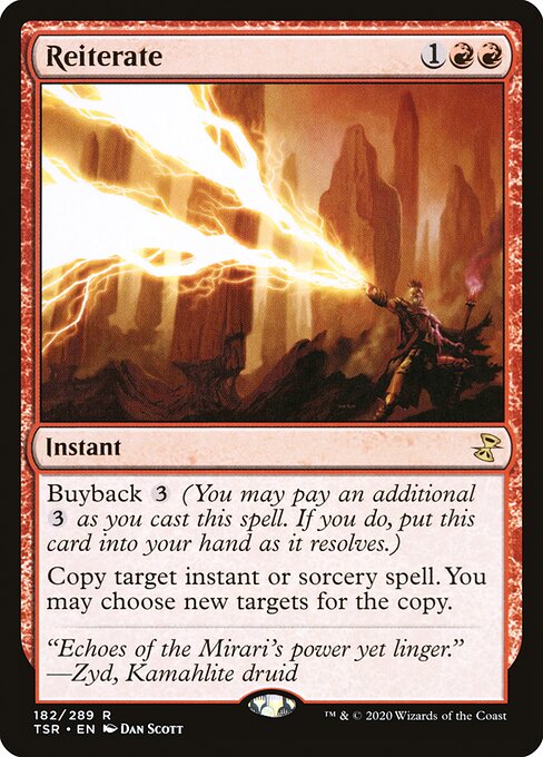 Time Spiral Remastered - 182 - Reiterate - Rare - R - Foil