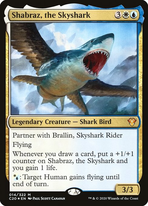 Commander 2020 - 14 - Shabraz, the Skyshark - Mythic - WU - Foil