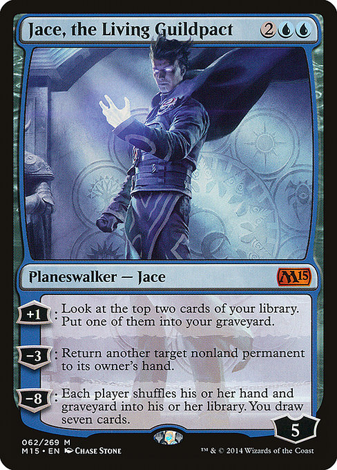 Magic 2015 - 62 - Jace, the Living Guildpact - Mythic - U - Non-foil