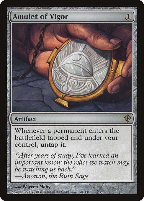 Worldwake - 121 - Amulet of Vigor - Rare - C - Non-foil