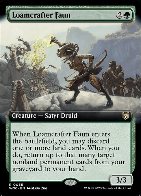 Wilds of Eldraine Commander - 55 - Loamcrafter Faun - Rare - G - Non-foil