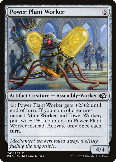The Brothers' War - 241 - Power Plant Worker - Common - C - Non-foil