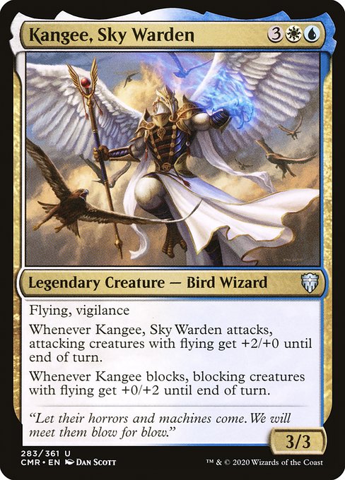 Commander Legends - 283 - Kangee, Sky Warden - Uncommon - WU - Non-foil