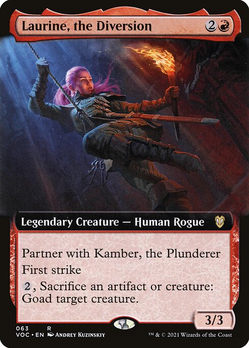 Crimson Vow Commander - 63 - Laurine, the Diversion - Rare - R - Non-foil