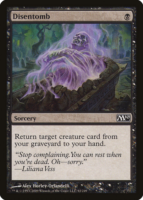 Magic 2010 - 92 - Disentomb - Common - B - Non-foil