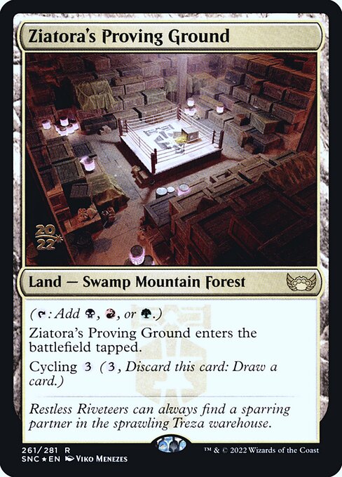 Streets of New Capenna Promos - 261s - Ziatora's Proving Ground - Rare - C - Foil - Datestamped Promo