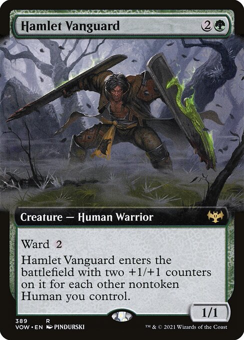 Innistrad: Crimson Vow - 389 - Hamlet Vanguard - Rare - G - Non-foil