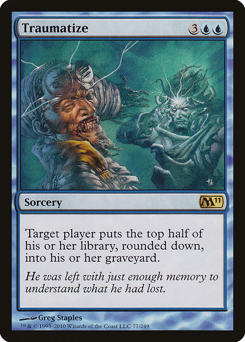 Magic 2011 - 77 - Traumatize - Rare - U - Non-foil