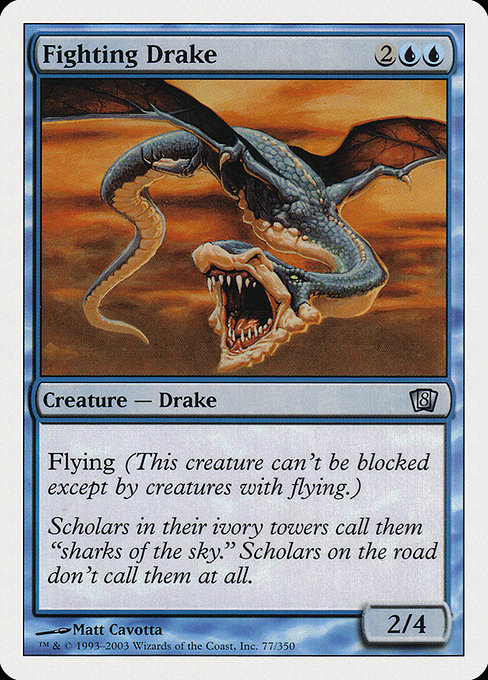 Eighth Edition - 77 - Fighting Drake - Uncommon - U - Non-foil