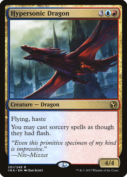 Iconic Masters - 201 - Hypersonic Dragon - Rare - UR - Non-foil