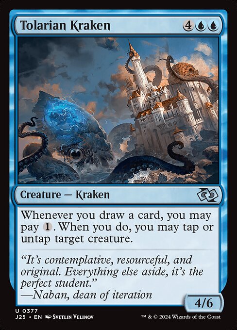 Foundations Jumpstart - 377 - Tolarian Kraken - Uncommon - U - Non-foil