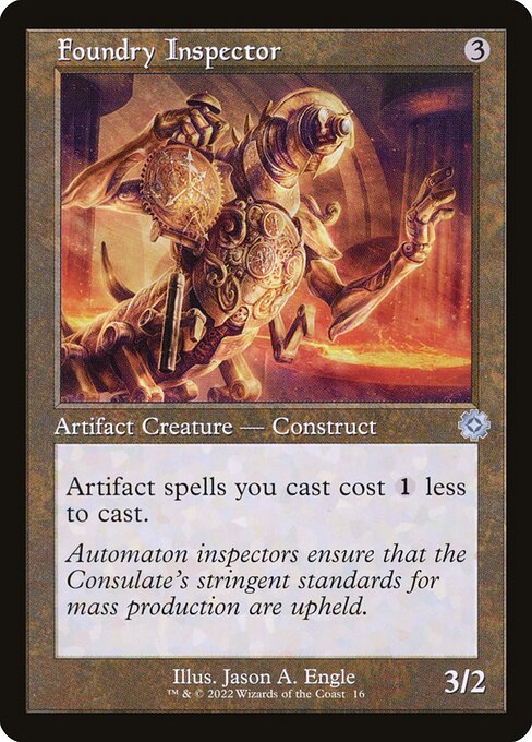 The Brothers' War Retro Artifacts - 16 - Foundry Inspector - Uncommon - C - Foil