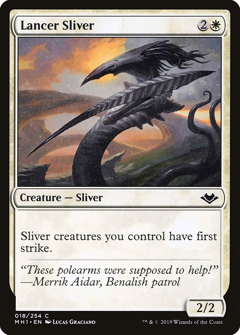 Modern Horizons - 18 - Lancer Sliver - Common - W - Non-foil