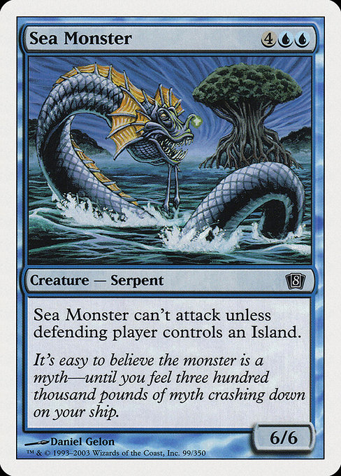 Eighth Edition - 99 - Sea Monster - Common - U - Non-foil