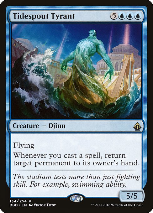 Battlebond - 134 - Tidespout Tyrant - Rare - U - Non-foil