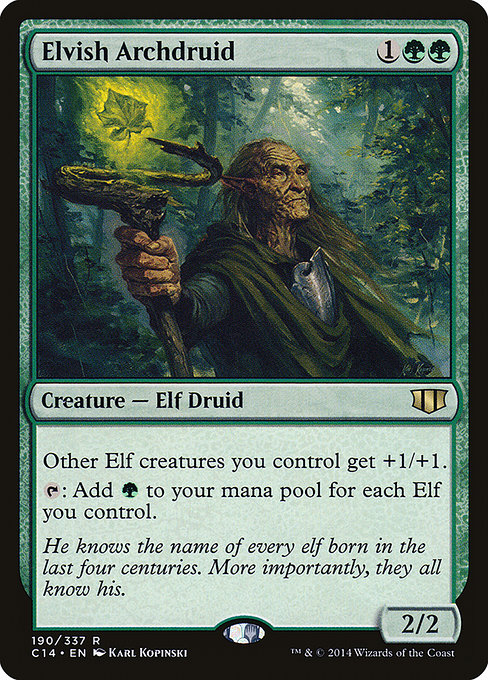 Commander 2014 - 190 - Elvish Archdruid - Rare - G - Non-foil