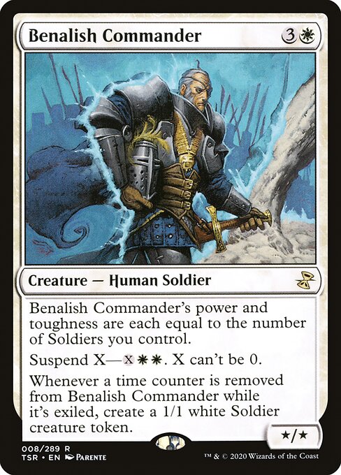 Time Spiral Remastered - 8 - Benalish Commander - Rare - W - Foil