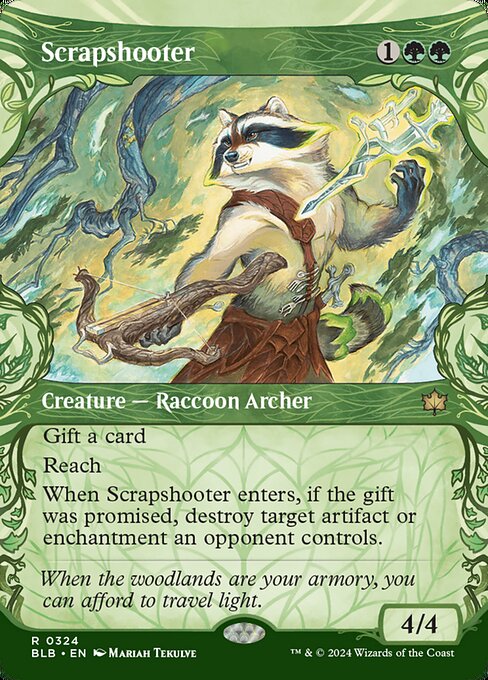Bloomburrow - 324 - Scrapshooter - Rare - G - Non-foil