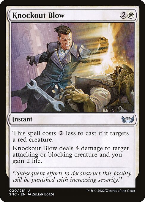 Streets of New Capenna - 20 - Knockout Blow - Uncommon - W - Non-foil