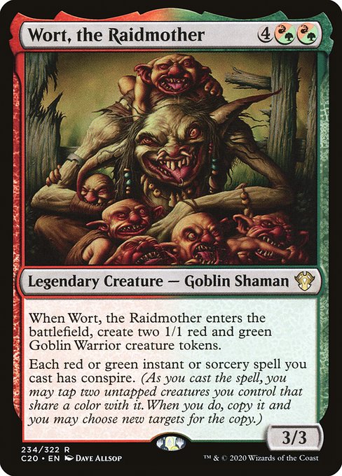 Commander 2020 - 234 - Wort, the Raidmother - Rare - RG - Non-foil