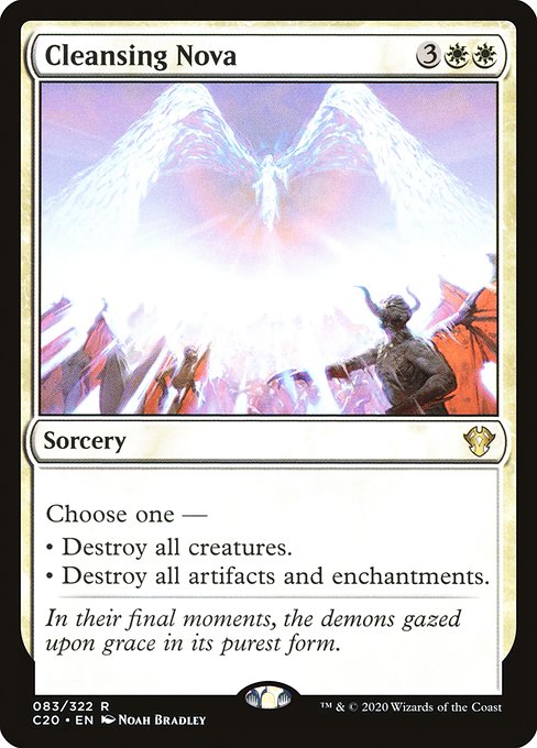 Commander 2020 - 83 - Cleansing Nova - Rare - W - Non-foil